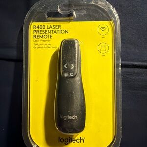 Logitech R400 Laser Presentation Remote - Black and Yellow